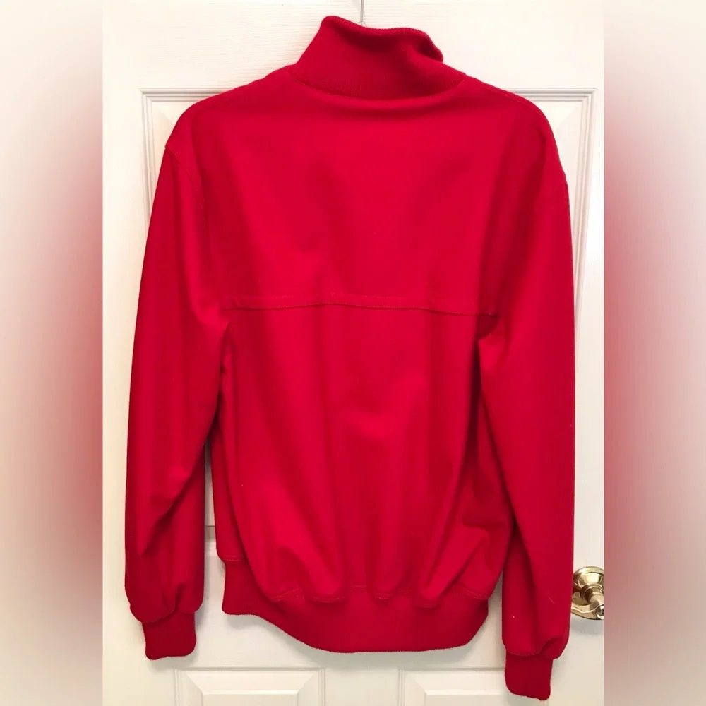 Paul & Shark Red Wool Yachting Bomber Jacket